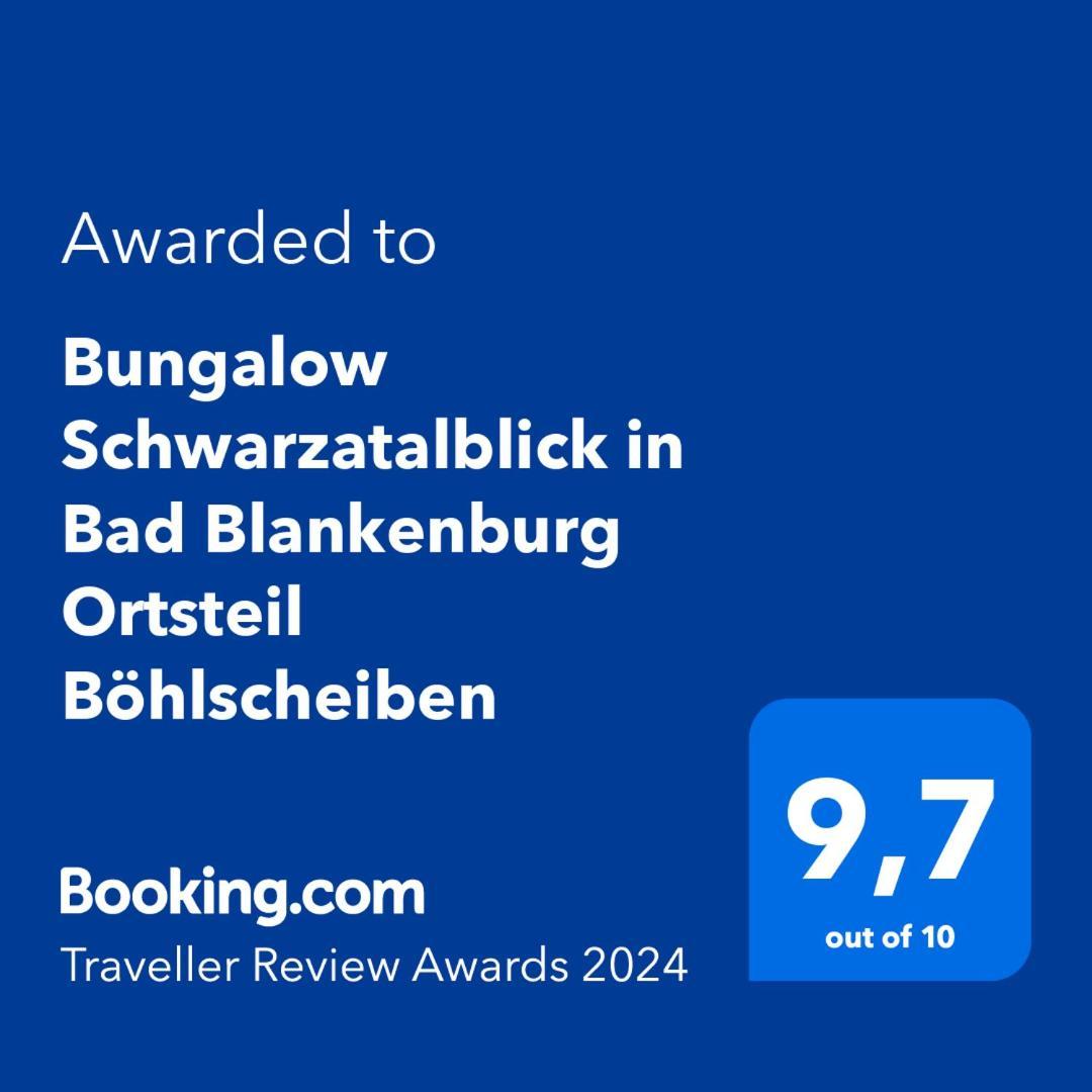 Bungalow Schwarzatalblick In Bad Blankenburg Ortsteil Boehlscheiben Exterior foto